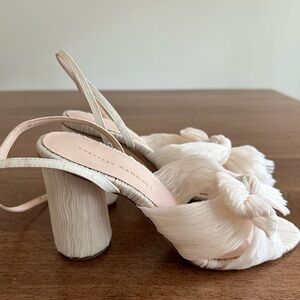 Loeffler Randall Bow Heels (Pearl Pleated)